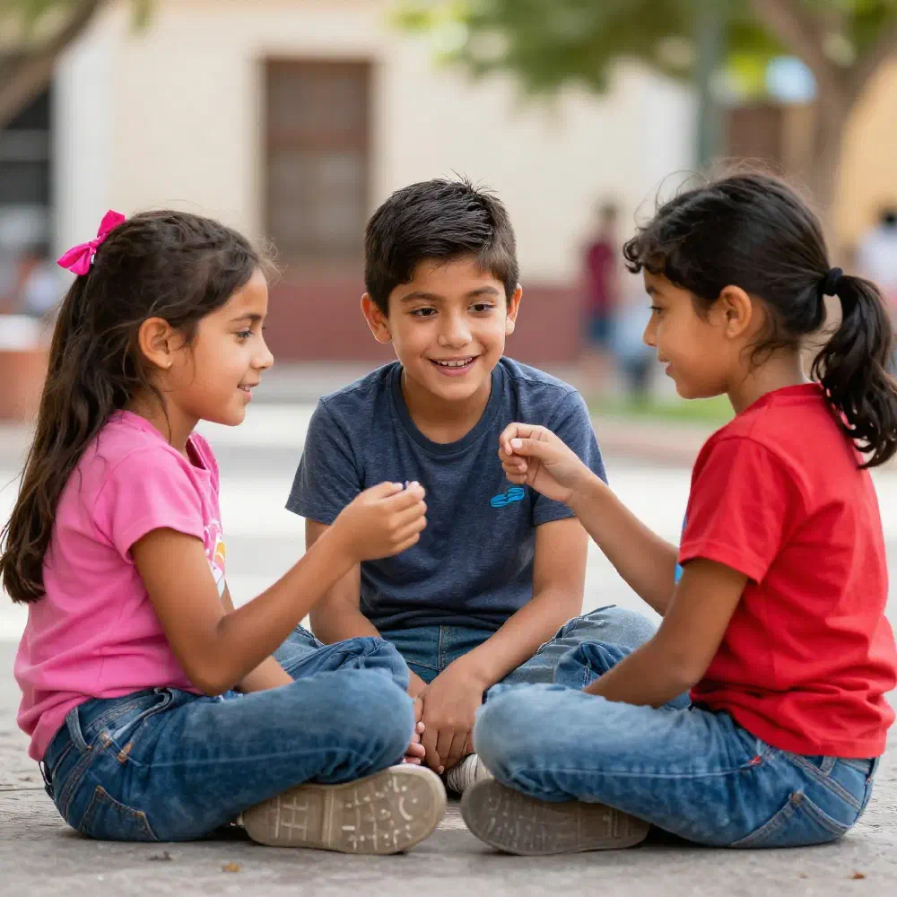 Niños socializando